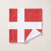 デンマーク国旗 バスタオルセット (ウォッシュタオル)