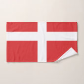 デンマーク国旗 バスタオルセット (ハンドタオル)