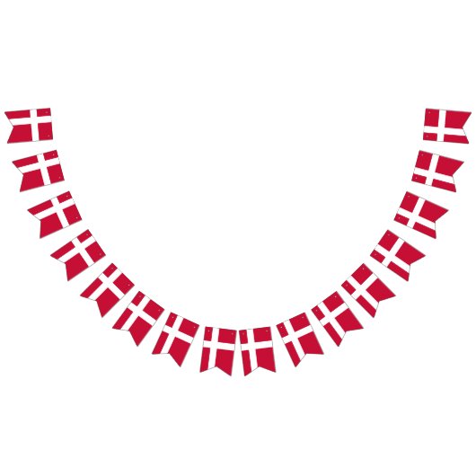 デンマーク国旗 バンティングフラッグ (全)