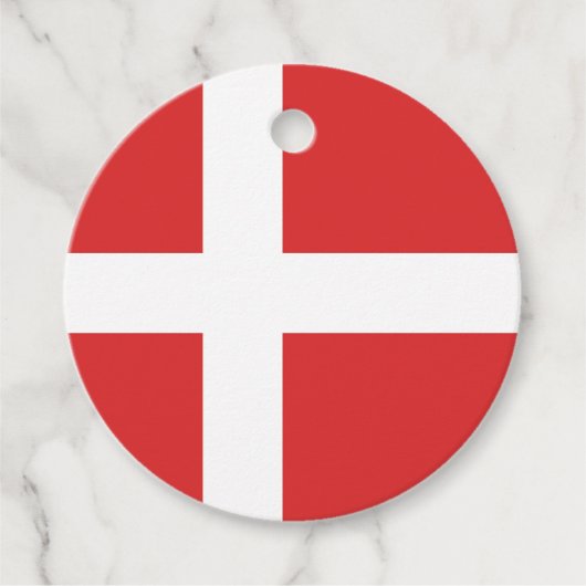 デンマーク国旗 フェイバータグ (正面)