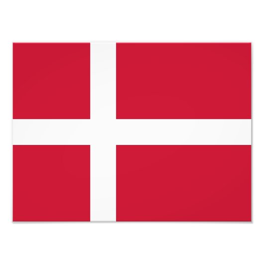 デンマーク国旗 フォトプリント            (正面)