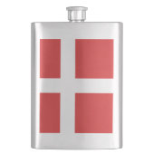 デンマーク国旗 フラスク (正面)