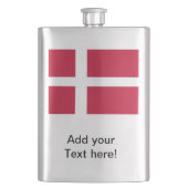 デンマーク国旗 フラスク (正面)