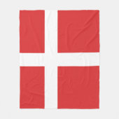 デンマーク国旗 フリースブランケット (正面)