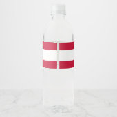 デンマーク国旗 ペットボトルラベル (裏面)