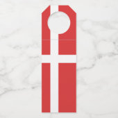 デンマーク国旗 ボトルネックタグ (裏面)