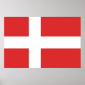 デンマーク国旗 ポスター (正面)