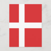 デンマーク国旗 ポストカード (正面)