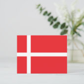 デンマーク国旗 ポストカード (スタンド正面)
