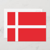 デンマーク国旗 ポストカード (正面/裏面)