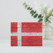 デンマーク国旗 ポストカード (スタンド正面)