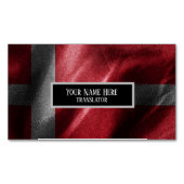 デンマーク国旗 マグネット名刺 (正面)