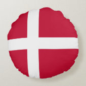 デンマーク国旗 ラウンドクッション (裏面)