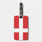 デンマーク国旗 ラゲッジタグ (裏面縦)