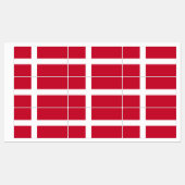 デンマーク国旗 ラベル (シート)