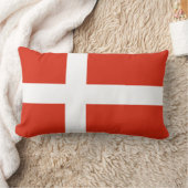 デンマーク国旗 ランバークッション (ブランケット)