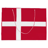 デンマーク国旗 ラージペーパーバッグ (裏面)