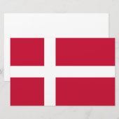 デンマーク国旗 便箋 (正面/裏面)