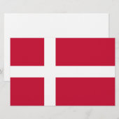 デンマーク国旗 便箋 (正面/裏面)