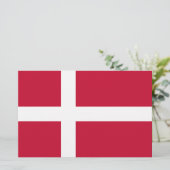 デンマーク国旗 便箋 (スタンド正面)
