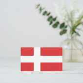 デンマーク国旗 名刺 (スタンド正面)