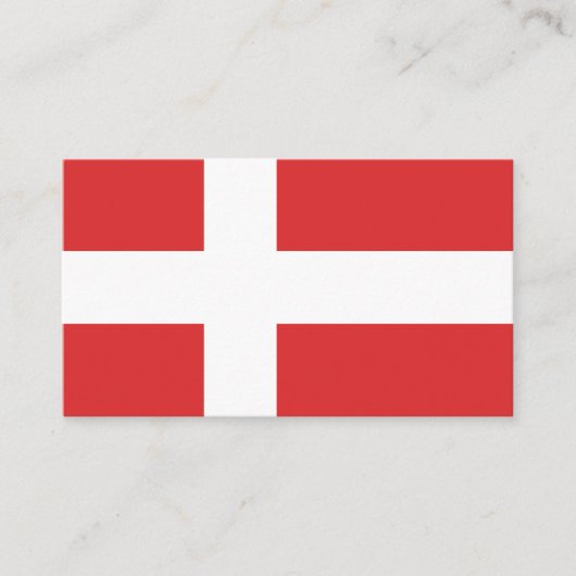デンマーク国旗 名刺 (正面)