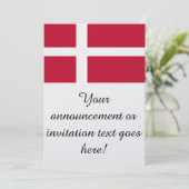 デンマーク国旗 招待状 (スタンド正面)