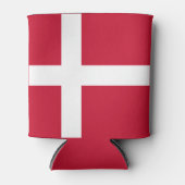 デンマーク国旗 缶クーラー (正面)