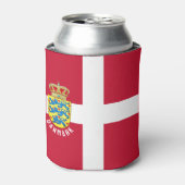 デンマーク国旗 缶クーラー (缶正面)