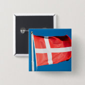 デンマーク国旗 缶バッジ (正面&裏面)