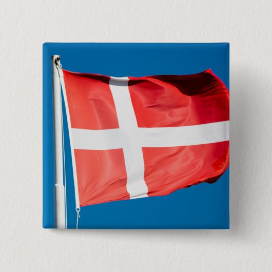デンマーク国旗 缶バッジ (正面)