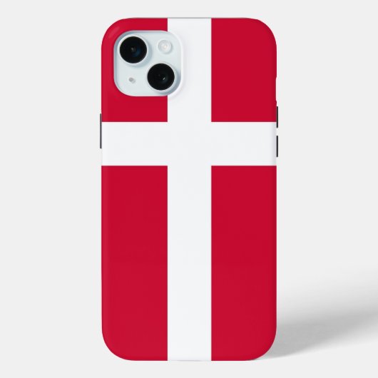 デンマーク国旗 Apple iPhone 15 Plus ケース Case-Mate iPhoneケース (裏面)