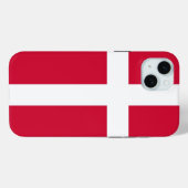 デンマーク国旗 Apple iPhone 15 Plus ケース Case-Mate iPhoneケース (裏面 (横))