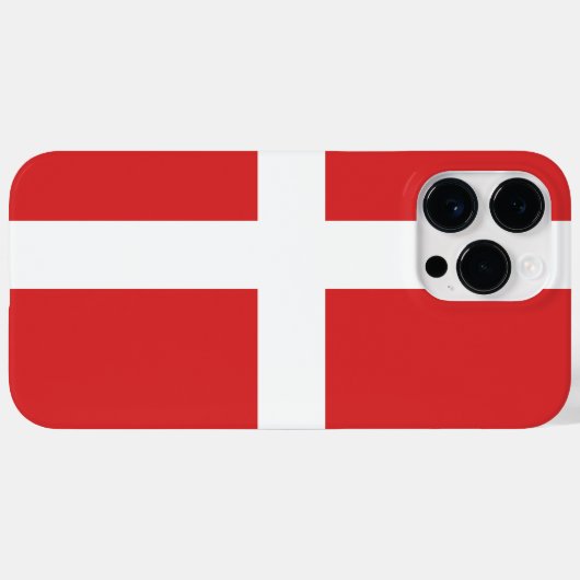 デンマーク国旗 Case-Mate iPhoneケース (裏面 (横))