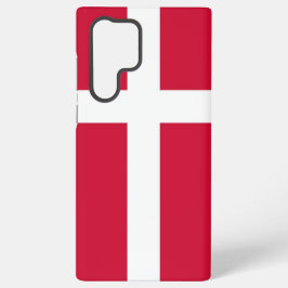 デンマーク国旗 Samsung Galaxy S22 Ultra カバー