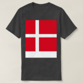 デンマーク国旗 Tシャツ (デザイン正面)