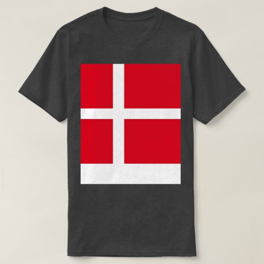 デンマーク国旗 Tシャツ (デザイン正面)