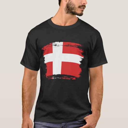 デンマーク国旗 Tシャツ (正面)