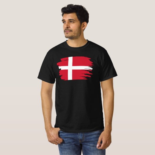 デンマーク国旗 Tシャツ (正面フル)