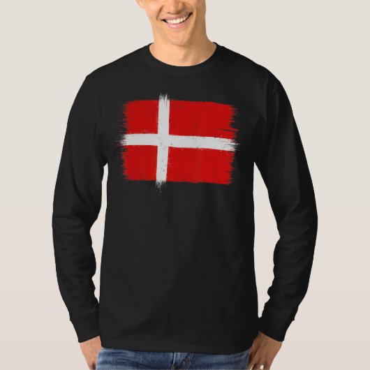 デンマーク国旗Grundlovsdagデンマークの日5 June Danmar Tシャツ (正面)