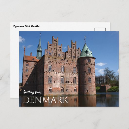 デンマーク城はがき名勝からの挨拶 ポストカード (正面/裏面)