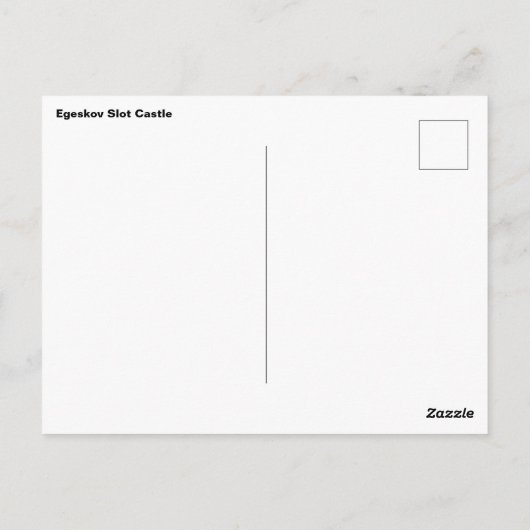デンマーク城はがき名勝からの挨拶 ポストカード (裏面)