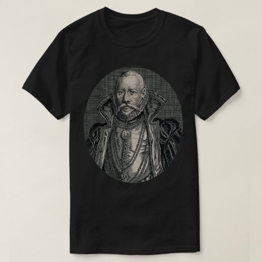 デンマーク天文学者Tycho Braheデンマーク天文学者Sc Tシャツ (デザイン正面)