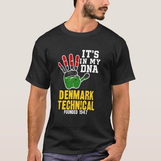 デンマーク工科大学 DTC HBCデザインのお土産 Tシャツ (正面)