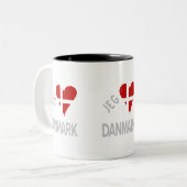 デンマーク愛 ツートーンマグカップ (正面左)