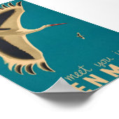 デンマーク旅行で会うヴィンテージ ポスター (角)