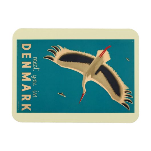 デンマーク旅行で会うヴィンテージ マグネット (横)