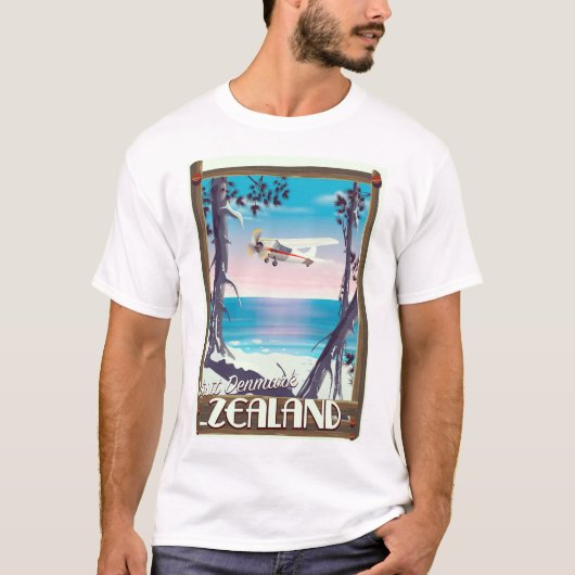 デンマーク旅行ポスター ゼーラン島 Tシャツ (正面)