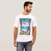 デンマーク旅行ポスター ゼーラン島 Tシャツ (正面フル)