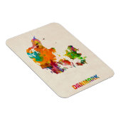 デンマーク水彩地図 マグネット (右側)